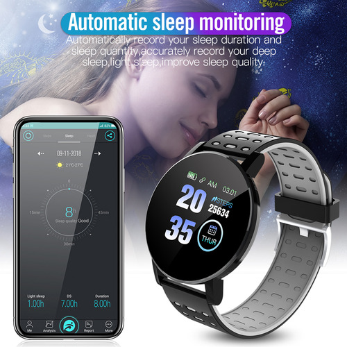 Reloj 19plus: 1.3 Pulgadas, Heart E, Pulsera Deportiva