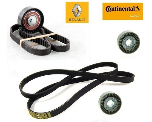 Kit Correia Dentada Alt. Acess. Renault Sandero 1.6 8v 10/.