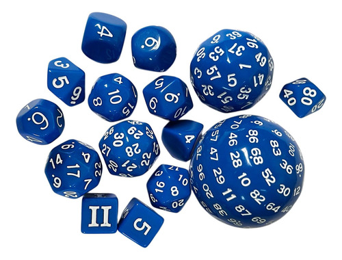 2 X 15 Dados Poliédricos Acrílicos Para Fiestas, Juegos