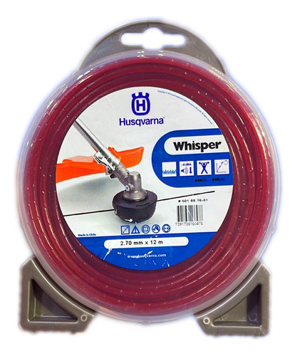 Tanza Husqvarna 2,7 Mm Whisper 12 Mts. Para Todas Marcas