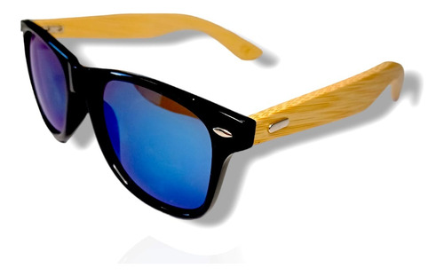 Lentes Hombre Sol Gafas Madera Bambú Polarizado Deportivos