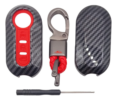 Funda Llave Control Fiat Uno 500 Abarth Sporting Mobi Carbon