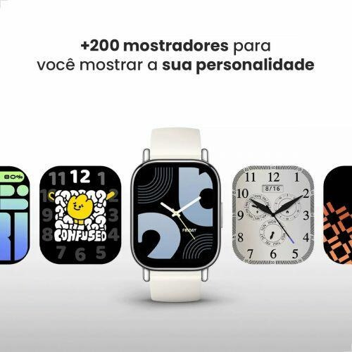 Smartwatch Redmi Watch 5 Lite Amoled Gps A Prova Dagua Preto Mesh Preto Preto
