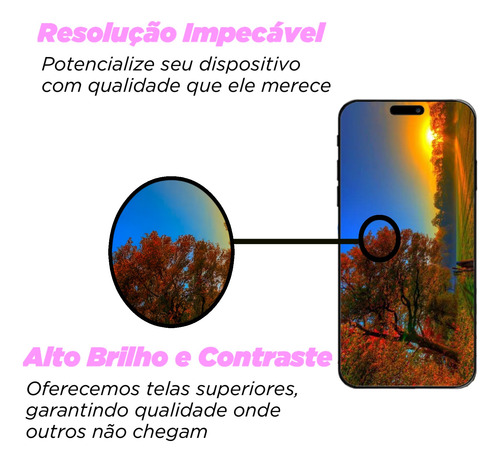 Frontal Tela Display Para Moto G55 Xt2435 Original C/ Aro Preto