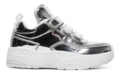 Imagen 2 de 5 de Zapatillas Dc Mujer Plateadas Dc Shoes Talla 37.5 Plataforma