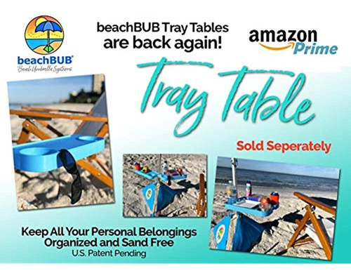 Beachbub Allinone Beach Umbrella System Incluye 7 ½ 50 Upf U