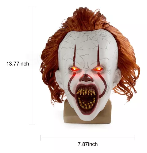 Máscara de Halloween Assustador Pennywise Palhaço Assustador Cara