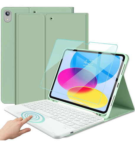 Wineecy Funda Con Teclado Touchpad Para iPad De 10 Generacin