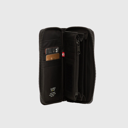 Billetera Matte Black Velvet Regular Rpet Bubba Essentials