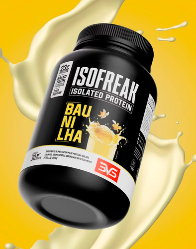 Whey Isolado Isofreak 900g Sabor: Baunilha - Fórmula Avançada Com 23g De Proteína Por Dose