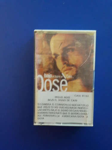 Cassette Tape Miguel Bose - Bajo El Signo De Cain