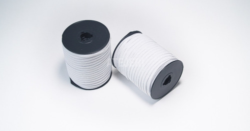 Imagen 4 de 6 de Elástico 5mm X 100 Metros Para Barbijos Y Tapaboca Blanco