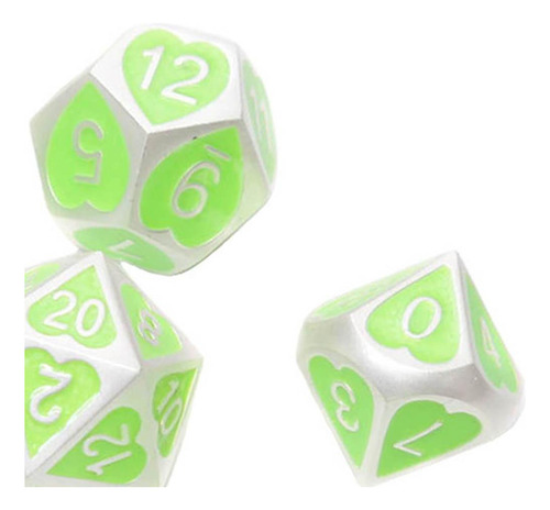 7 / Set Dados De Varios Lados Sólidos D4 D6 D8 D10 D12 D20