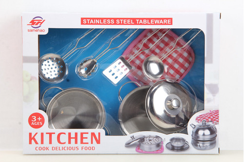 Set Cocina Metal 8 Piezas   - Flaber