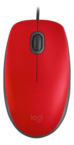 Mouse Óptico Logitech M110 Usb Rojo Circuit Shop 