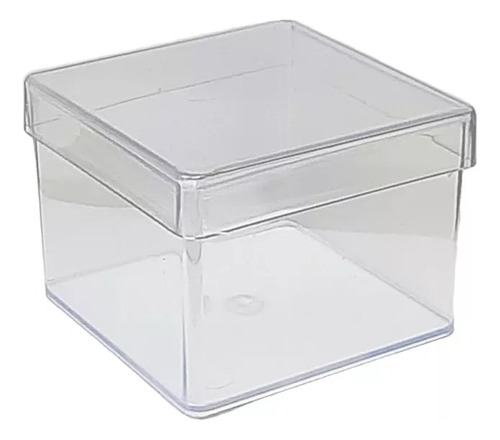  Caja Acrílico Transparente X 20 Souvenir Cookies 8,8x8,8x5 