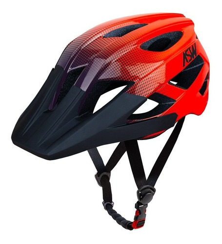 Capacete Asw Bike Accel Dots Laranja Bicicleta Montain Bike