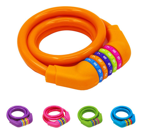 Idealux - Cable De Bloqueo Para Bicicleta 1,4 M, Cable De B