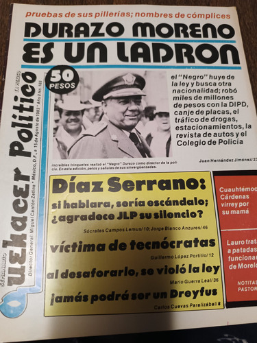 Revista Que Hacer Político Durazo Un Ladrón