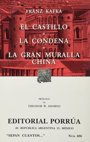 Libro # 486. El Castillo / La Condesa / La Gran Muralla  Zku
