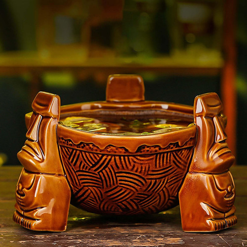 Tazas Tiki De Cerámica De Gran Capacidad De 1000ml Para