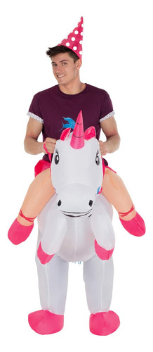 Morphsuits Disfraz Inflable Unicornio Talla Adulto, Disfraz