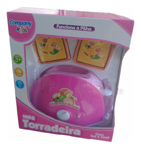 Imagem 5 de 5 de Mini Torradeira Brinquedo Com Som E Luz - Funciona A Pilha