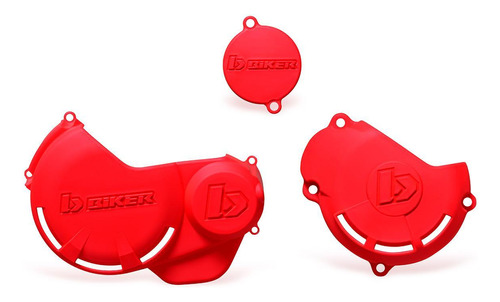 Protetor De Tampas Do Motor Biker Crf 230 - Vermelho