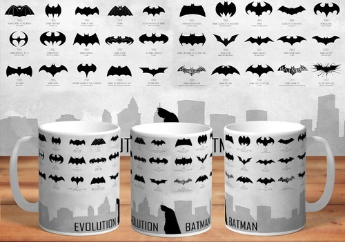 Taza - Tazón De Ceramica Sublimada Batman: Evoluciones