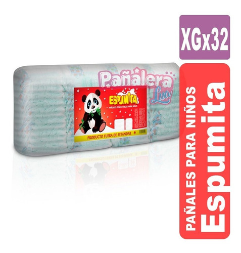 Pañales Espumita Xg X 32 Unidades