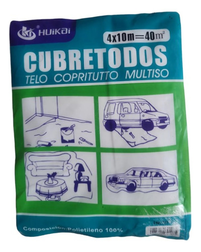 Plastico Cubre Todo 40m2.