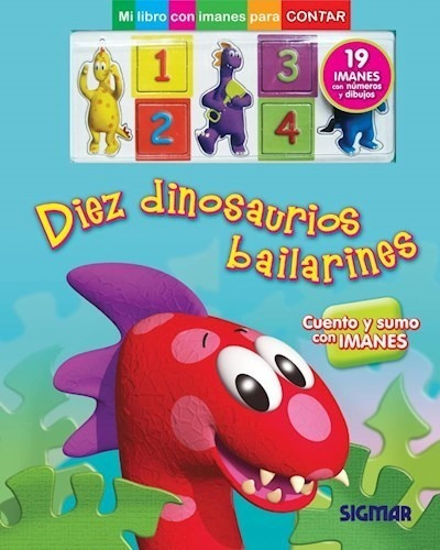 ** Diez Dinosaurios Bailarines ** Cuento Y Sumo Con Imanes