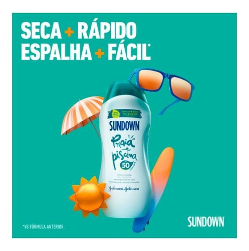 Kit Sundown Protetor Solar Fps50 200ml+ Pós Sól Sundown 140g