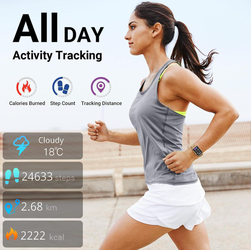 Reloj Inteligente Fitvii Nexa Fitness Tracker Monitor De Sal Color De La Caja Diseño De La Malla Color De La Malla Color Del Bisel