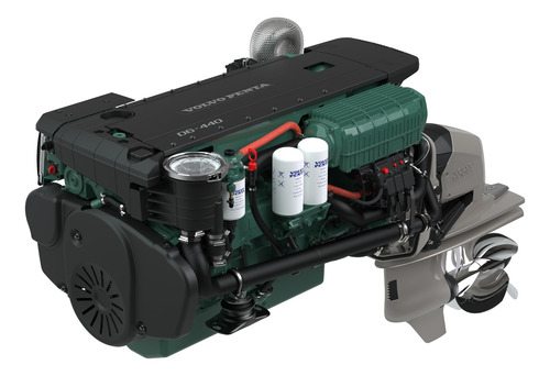 Motor Diesel Lancha Ou Barco Volvo Penta D6 440hp Com Rabeta