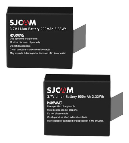 Set 2 X Baterías Sjcam Cámaras Sj4000 Y Sj5000 De 900mah