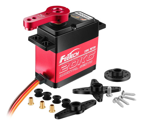 Paquete De 2 Servos Rc De Alto Par De 20 Kg, Servomotor De 7