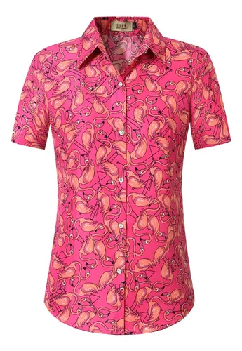 Camisas hawaianas mujer cortas hotsell