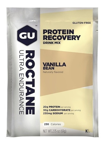 Gu Protein Recovery Roctane Drink Mix Gu Energy X Unidad Sabor Vainilla