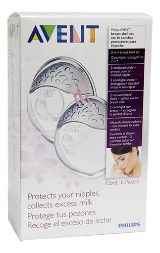 Conchas Protectoras De Pezon Avent X 6 Piezas