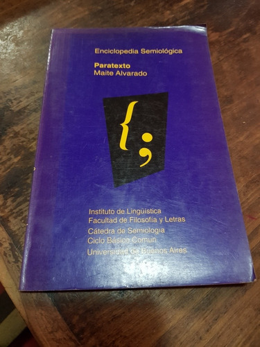 Enciclopedia De Semiología Paratexto Alvarado