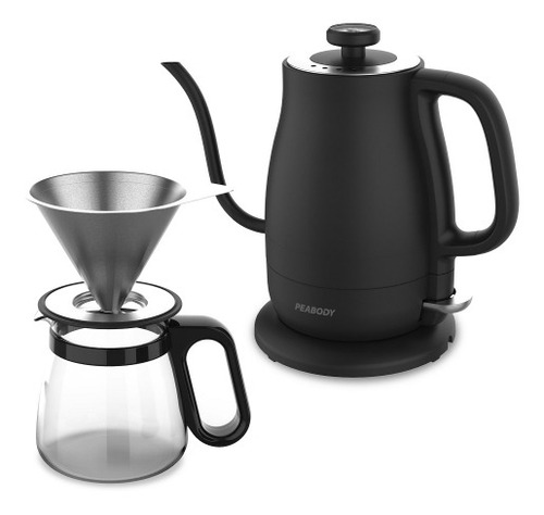 Imagen 1 de 7 de Jarra Eléctrica Peabody Barista Con Jarra Y Filtro Para Café