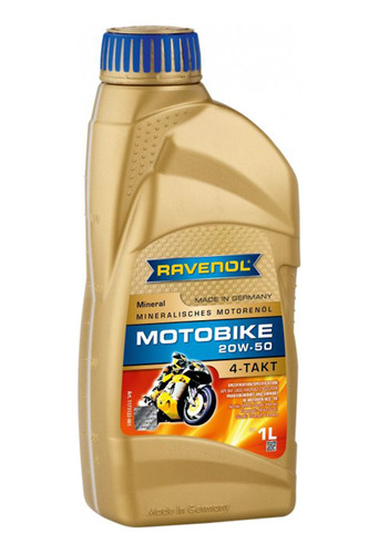 Aceite Lubricante Ravenol 20w50 1l. 4t Moto Mineral