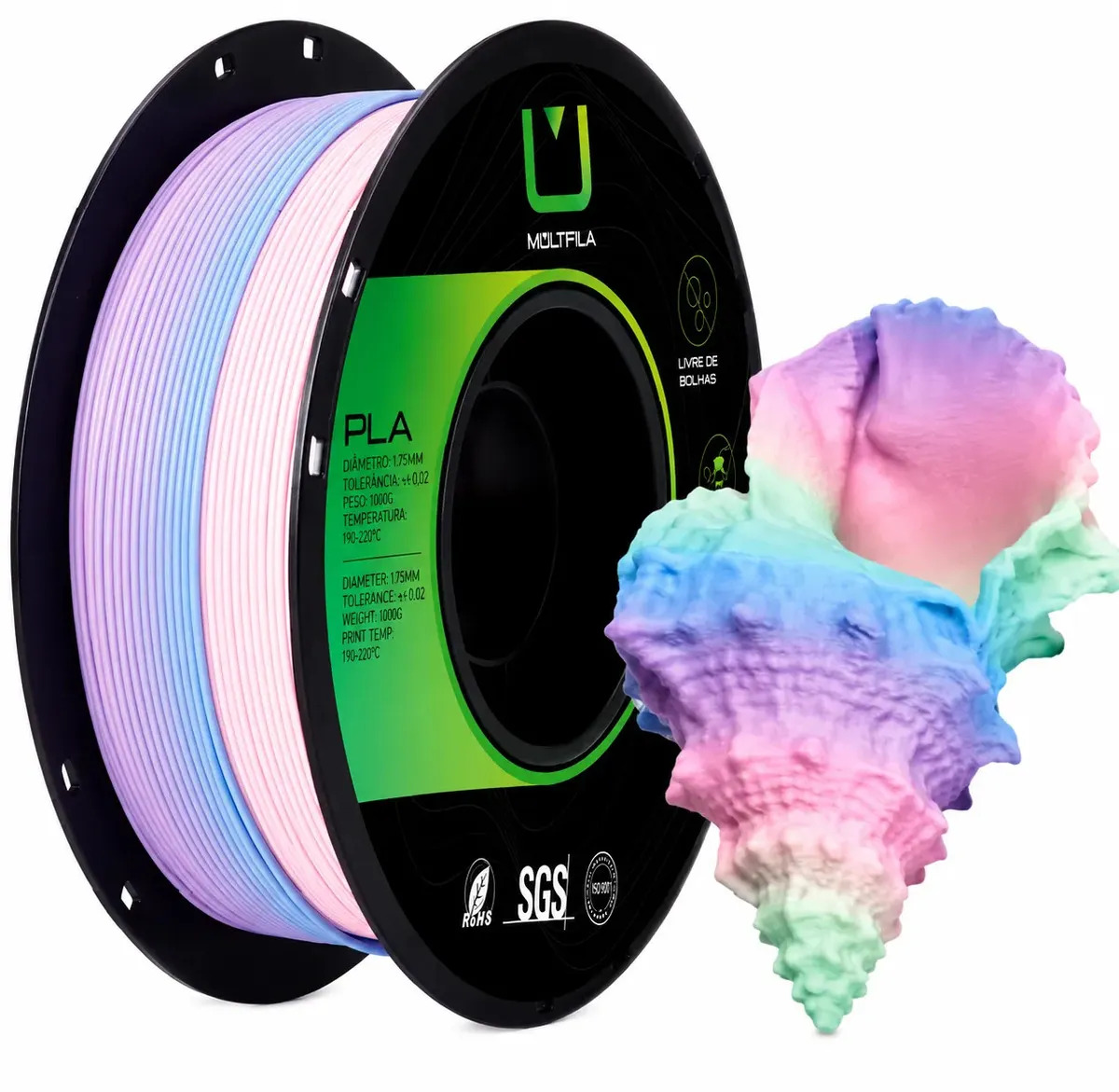 PLA Multfila 1kg Várias cores