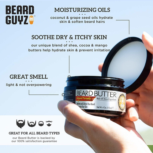 Barba Barba Guyz Mantequilla - Para Su Barba Seco (4 Onzas)