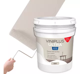 Sherwin Williams Pintura Vinílica Gris 19 Lt Viniplus Acabado Mate