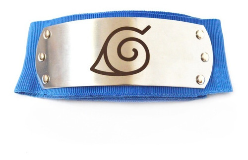 Naruto Bandana Vincha Azul Konoha - Acero Inox. - Cosplay