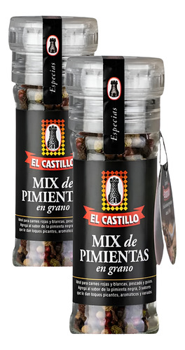 Pimienta Mix En Grano El Castillo 2 Unidades