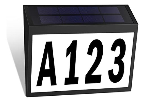 Placa Solar Número Casa Ip65 Exterior - Led Luminoso