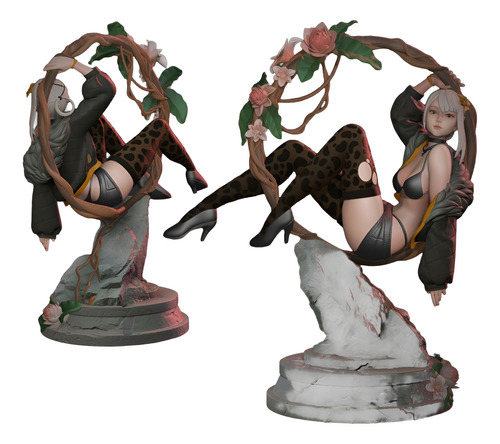 Figura Impresa 3d Kaine Nier Replicant Version 1 2 1:7